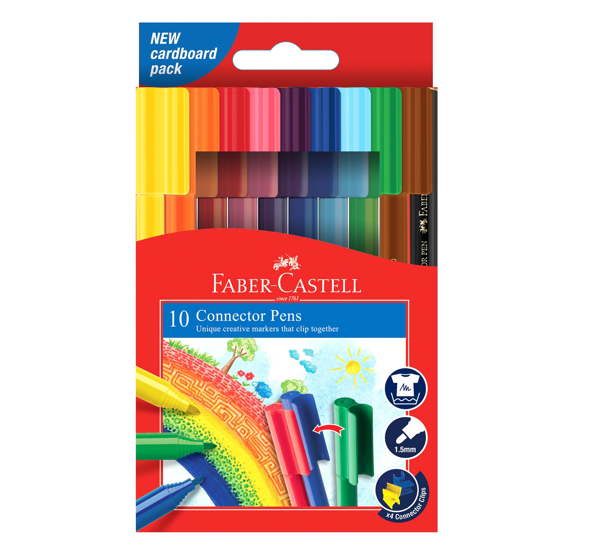 Faber Castell Connector Felt Pen 10 Color, CONNECTOR PEN, F155510