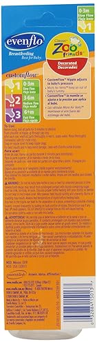 Miniatura 2 de Evenflo Zoo Amigos Botella pegable con estándar pezón 8 onzas