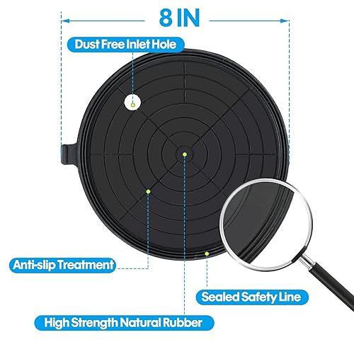 Miniatura 3 de Ventosas eléctricas de vidrio con función de encendido/apagado automático, ventosas eléctricas de 8 pulgadas para levantar vidrio grande, azulejos,