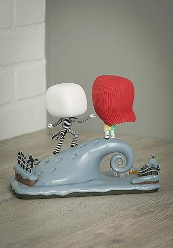 Miniatura 2 de Funko Pop Movie Moment: Nightmare Before Christmas - Figura coleccionable de Jack y Sally en la colina, multicolor