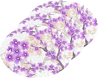 susiyo Spring Flowering Floral Scrub Sponges Multi-Use Scrubbing Sponge for Cleaning Kitchen Washing Dishes & Bathroom (Set of 3)