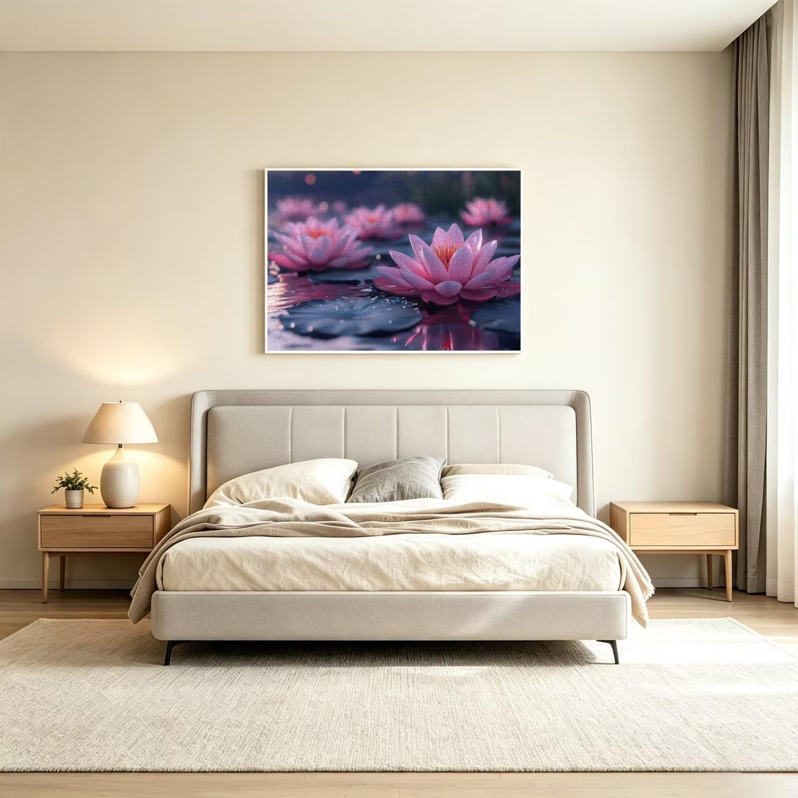 Puzzle 5000 Pezzi stagno Puzzle Legno Lotus, n-18