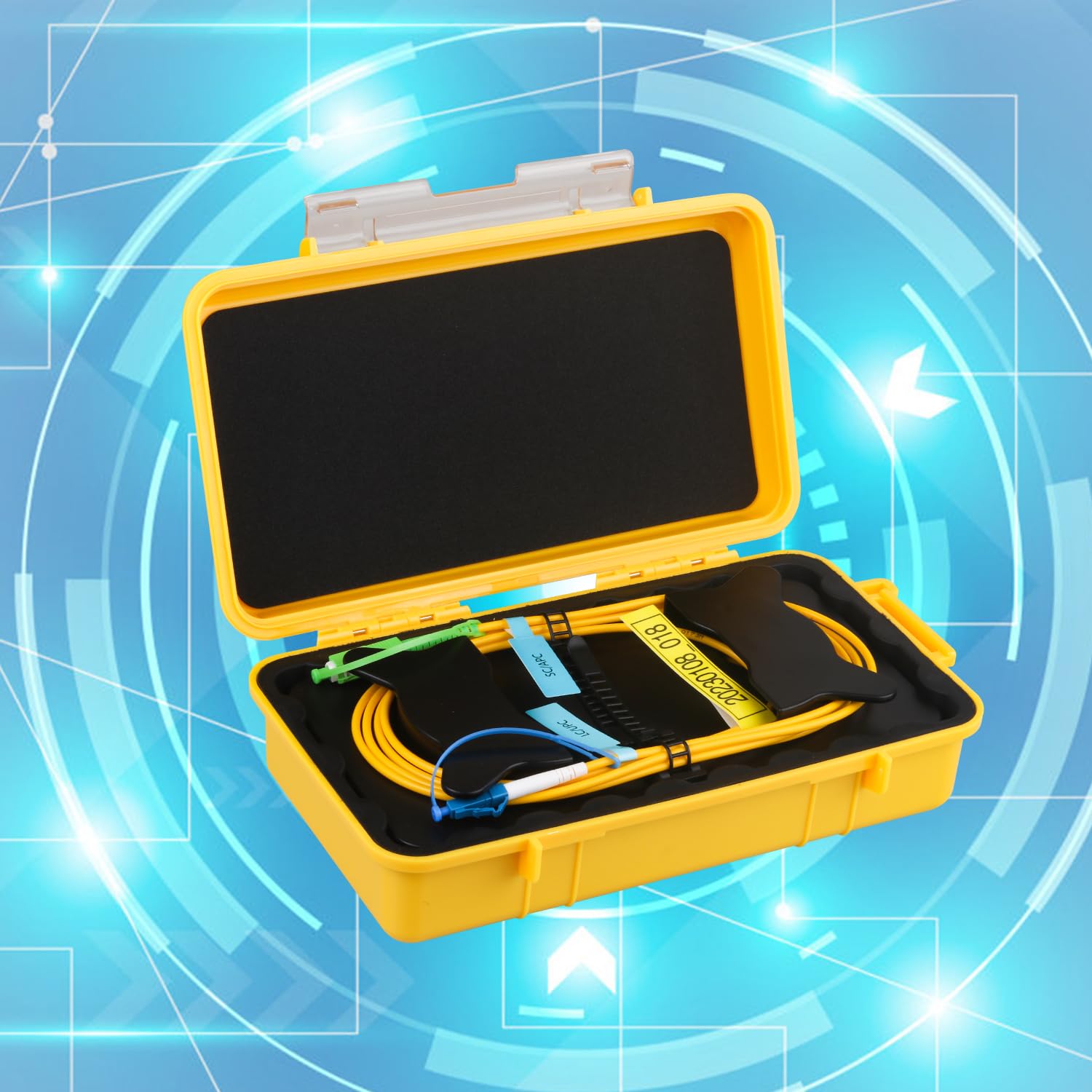 OTDR Launch Cable Box SC/APC-LC/UPC monomode SM (9/125) Extension Cord OTDR Dead Zone Eliminator Testeur de fibre optique (500 m)