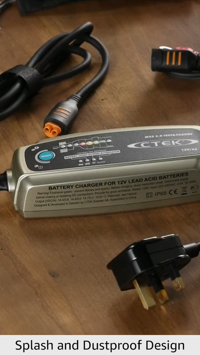 Amazon.com: CTEK - 40-206 MXS 5.0 Fully Automatic 4.3 amp Battery