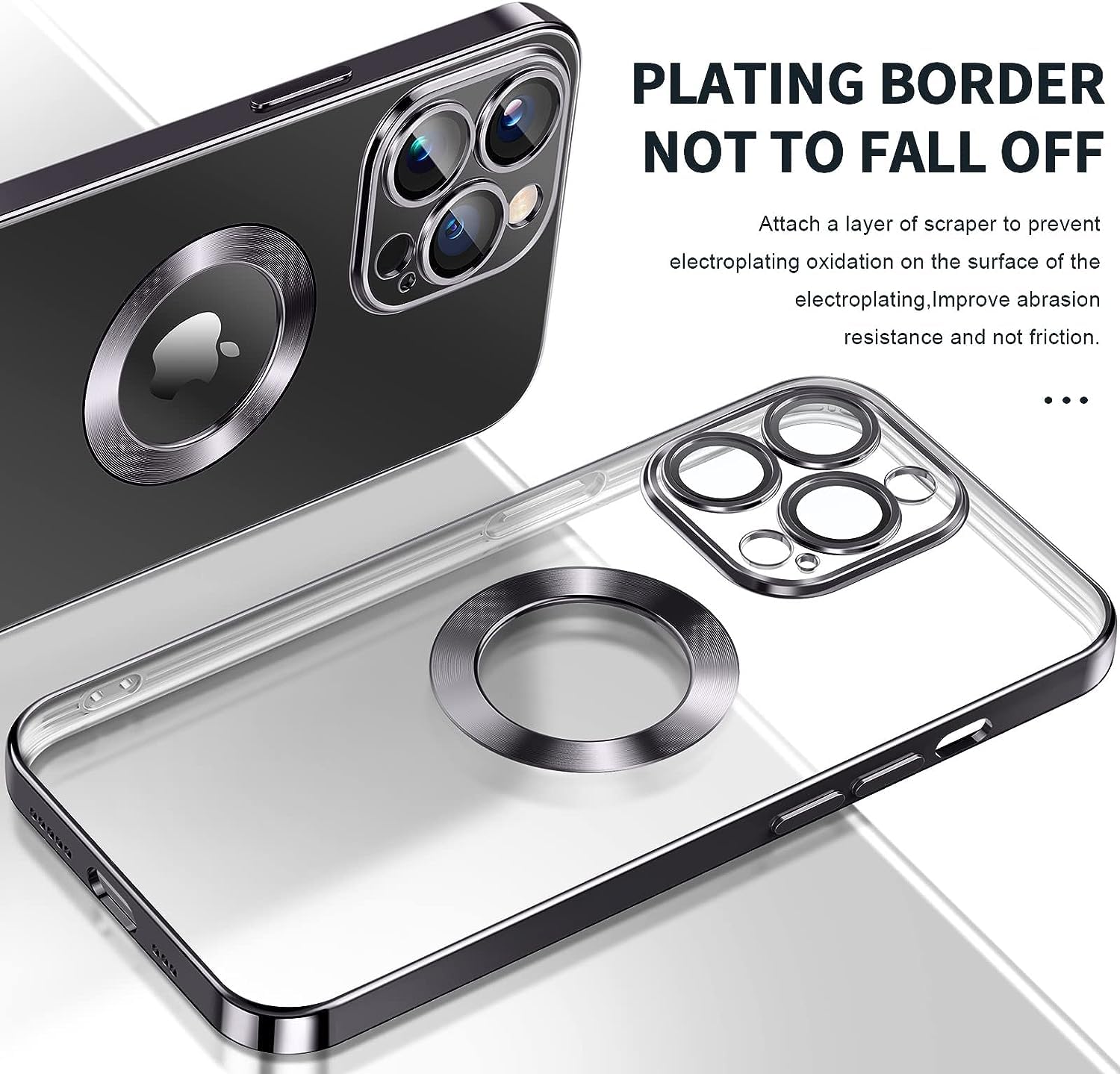 SHINESTAR Electroplated Logo View Case for iPhone 14 Pro Max