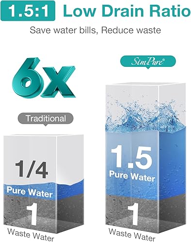 Miniatura 5 de Un sistema de filtro para cartucho de reemplazo del sistema de ósmosis inversa UV T1-400