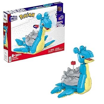MEGA Pokemon Action Figure Building Toys Set for Kids Lapras 527 Pieces