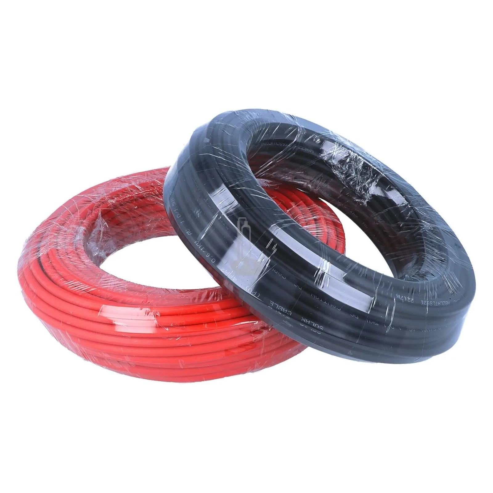 Solarkabel 6 mm² Solarkabel 100M 50M 25M 20M Schwarz und Rot Verlängerungskabel 10AWG TÜV Solarpanelkabel DIY for Photovoltaikanlage(50M Black Red)