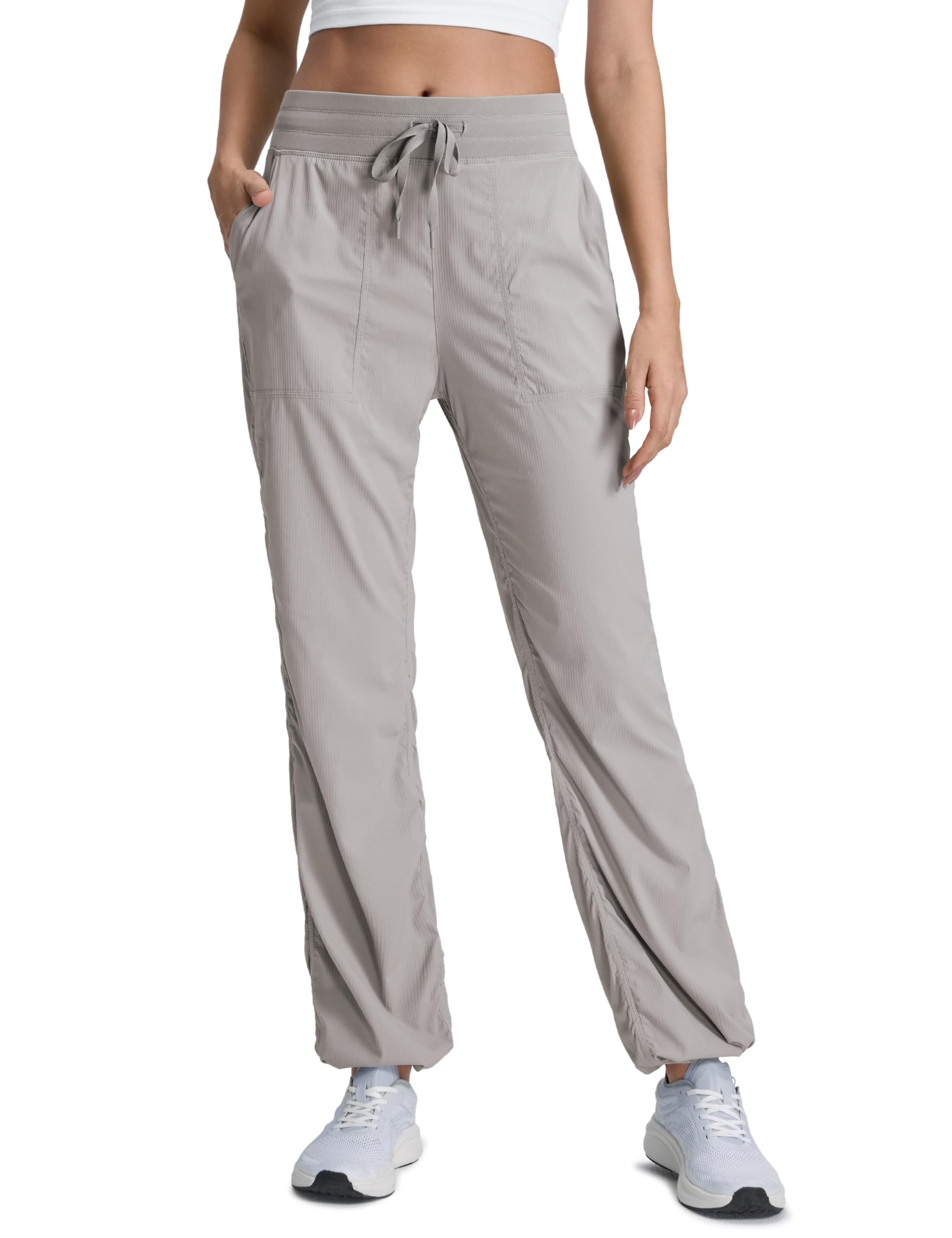 CRZ YOGA Pantaloni Casual Leggeri da Donna con Tasche Pantaloni da Allenamento