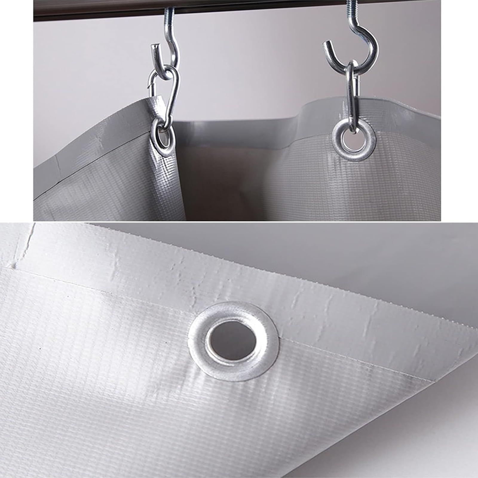 Parete Divisoria Industriale in Vinile Trasparente per Officina, Tenda Divisoria Resistente, Impermeabile E A Prova di Intemperie, per Ambienti di Officina (3,98 M X 3 M, Blu) (Blu)