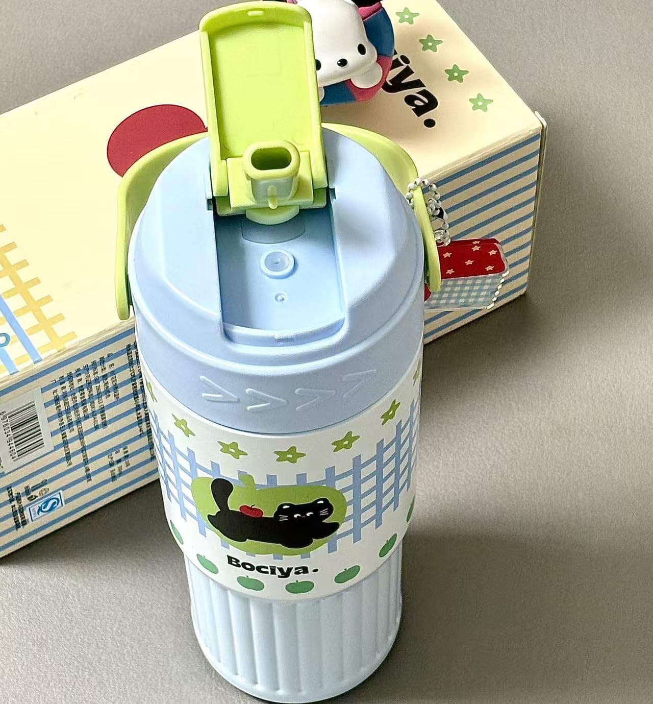 ZZT Cute Animal 23 oz Insulated Tumbler with Straw and Lid, Stainless Steel School Travel Working With Dust Cap,Great Gifts for Women & Girls (Blue) - Image 6