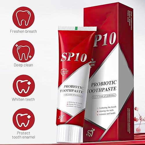 Miniatura 2 de Pasta de dientes probiótica SP 10 de 2 piezas mejora la salud bucal con probióticos dentales de Cophksu y pasta de dientes probiótica Spry para un