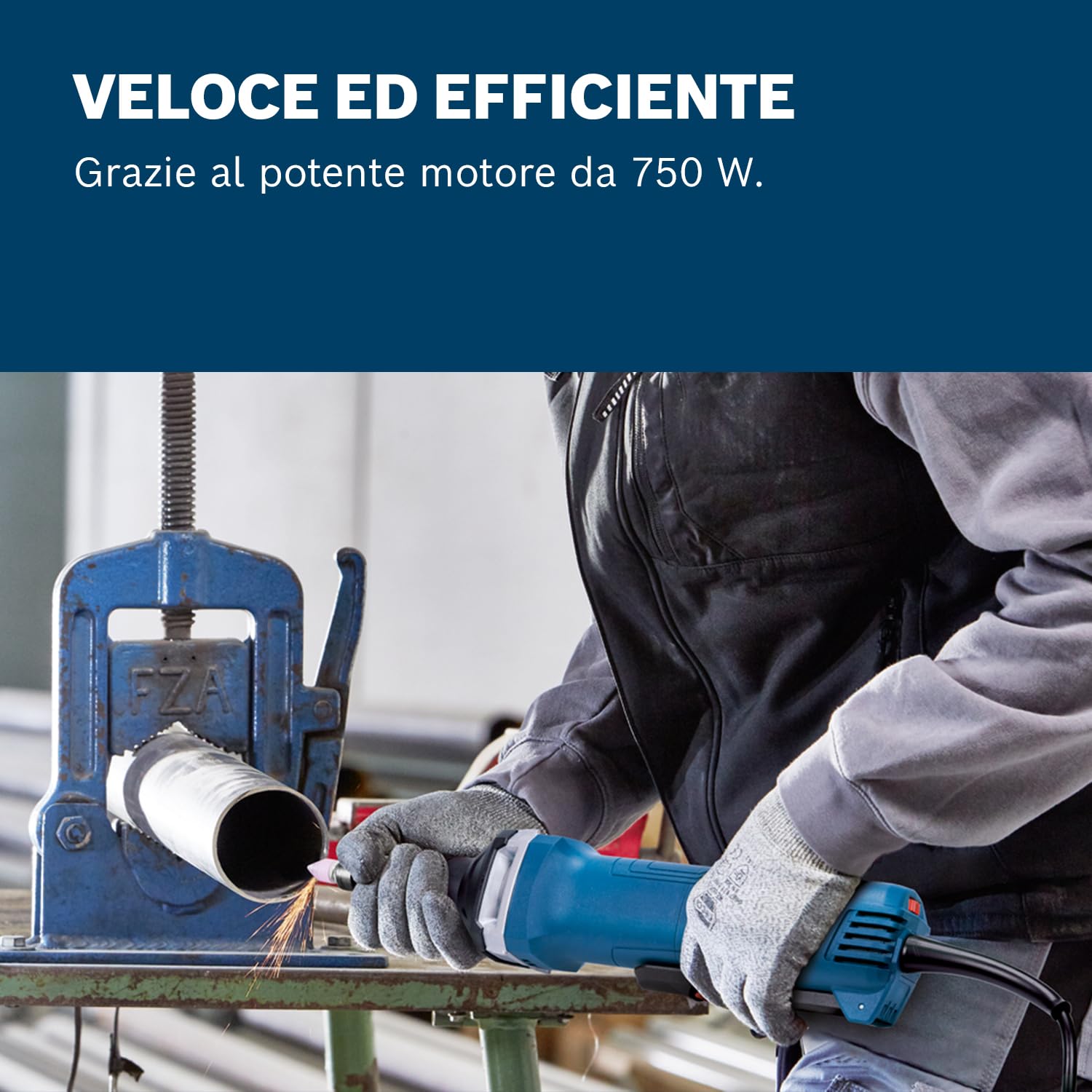 Bosch Professional Smerigliatrice assiale GGS 30 LPS 750 W Kickback Control