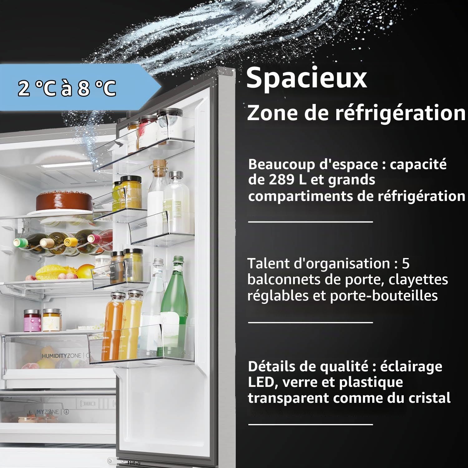 Refrigerateur congelateur en bas Haier HTW5620CNMP