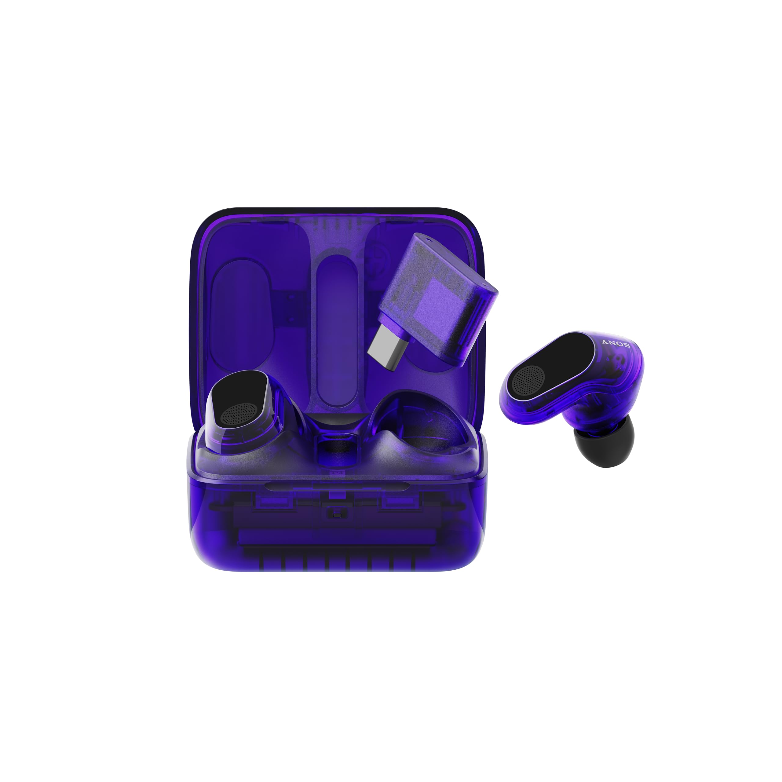 Photo 1 of Sony Inzone s Wireless Gaming Earbuds, Glass Purple