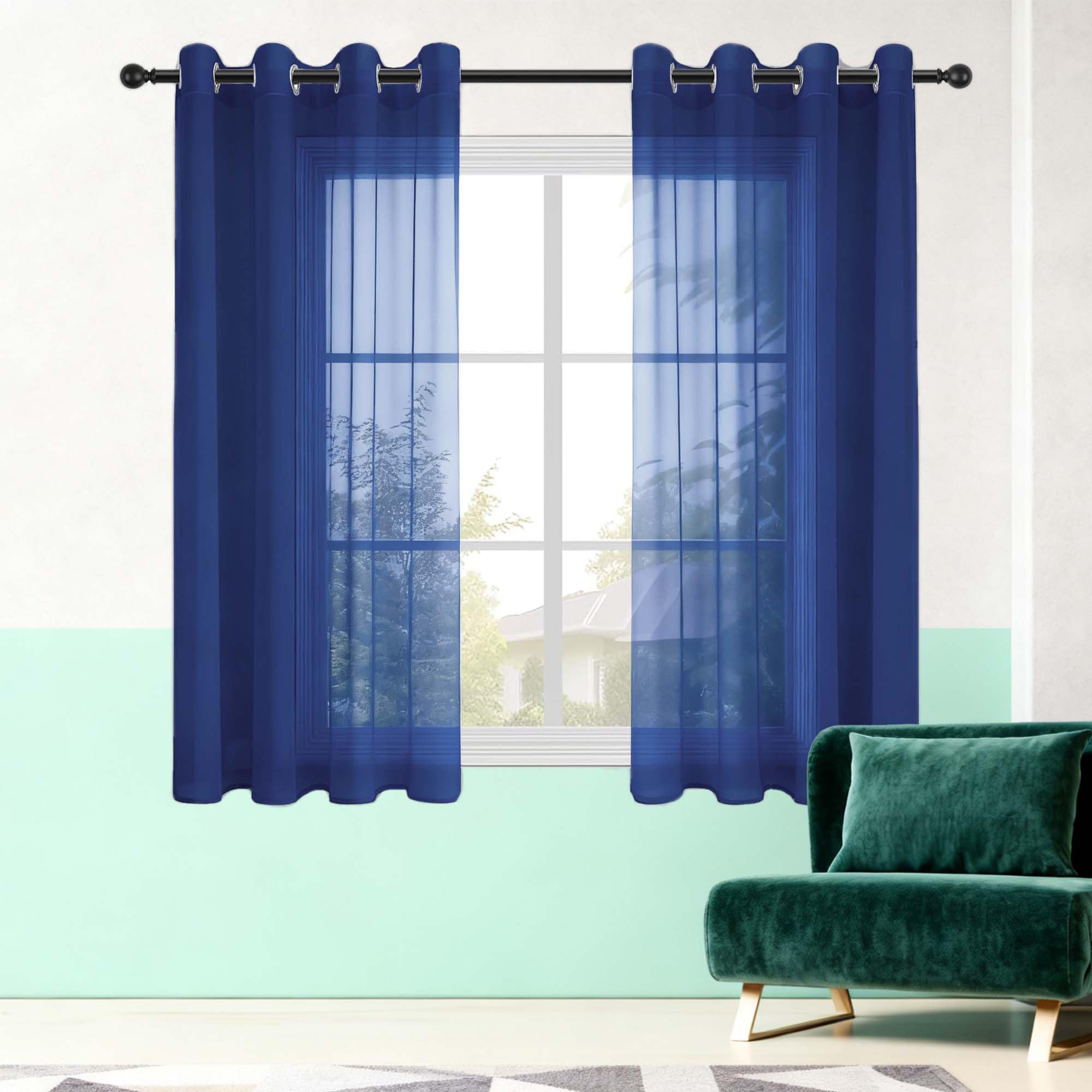 Voilage filtrer la lumière souple et semi transparent JIAFANG