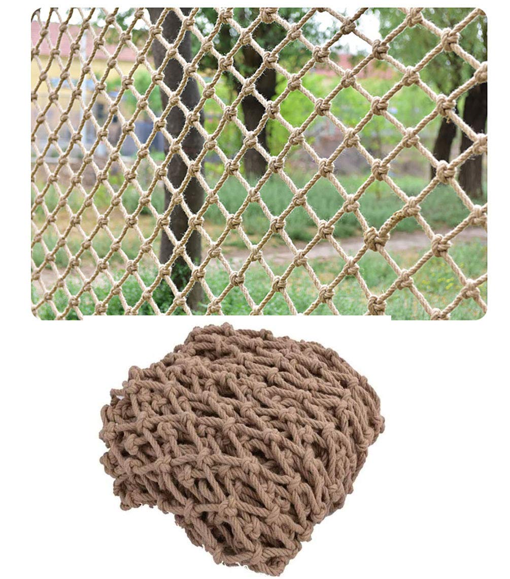 Filet de sécurité en chanvre 4mm maille 6cm pour garde-corps extérieur XCYYBB - 7