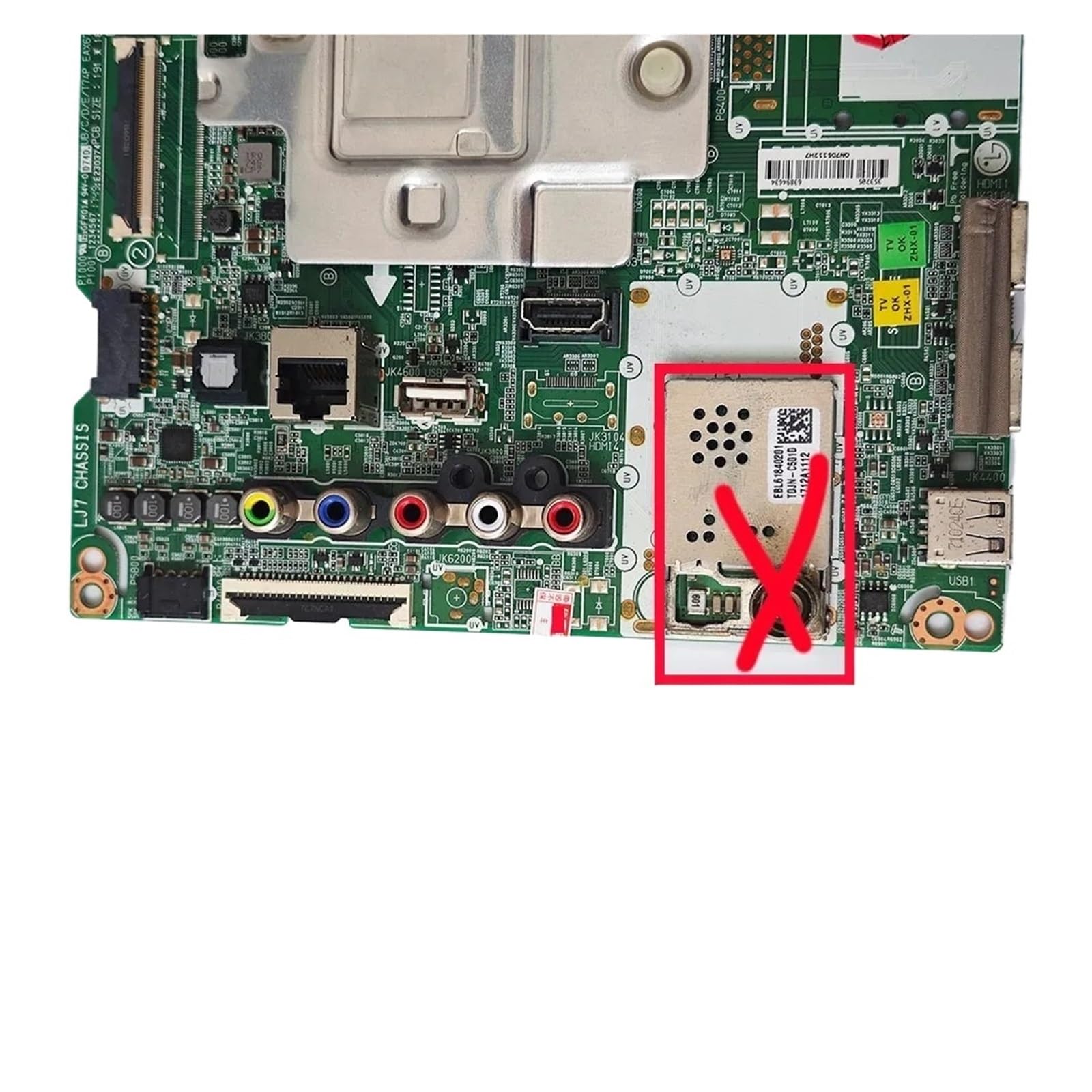 Scheda Di Alimentazione TV EAX67133404 For 43UJ620V 43UJ635V 49UJ670V 49UJ701V 55UJ634V 55UJ620V 55UK6100PLB EAX67133404(1.0)12 Pin(43inch)