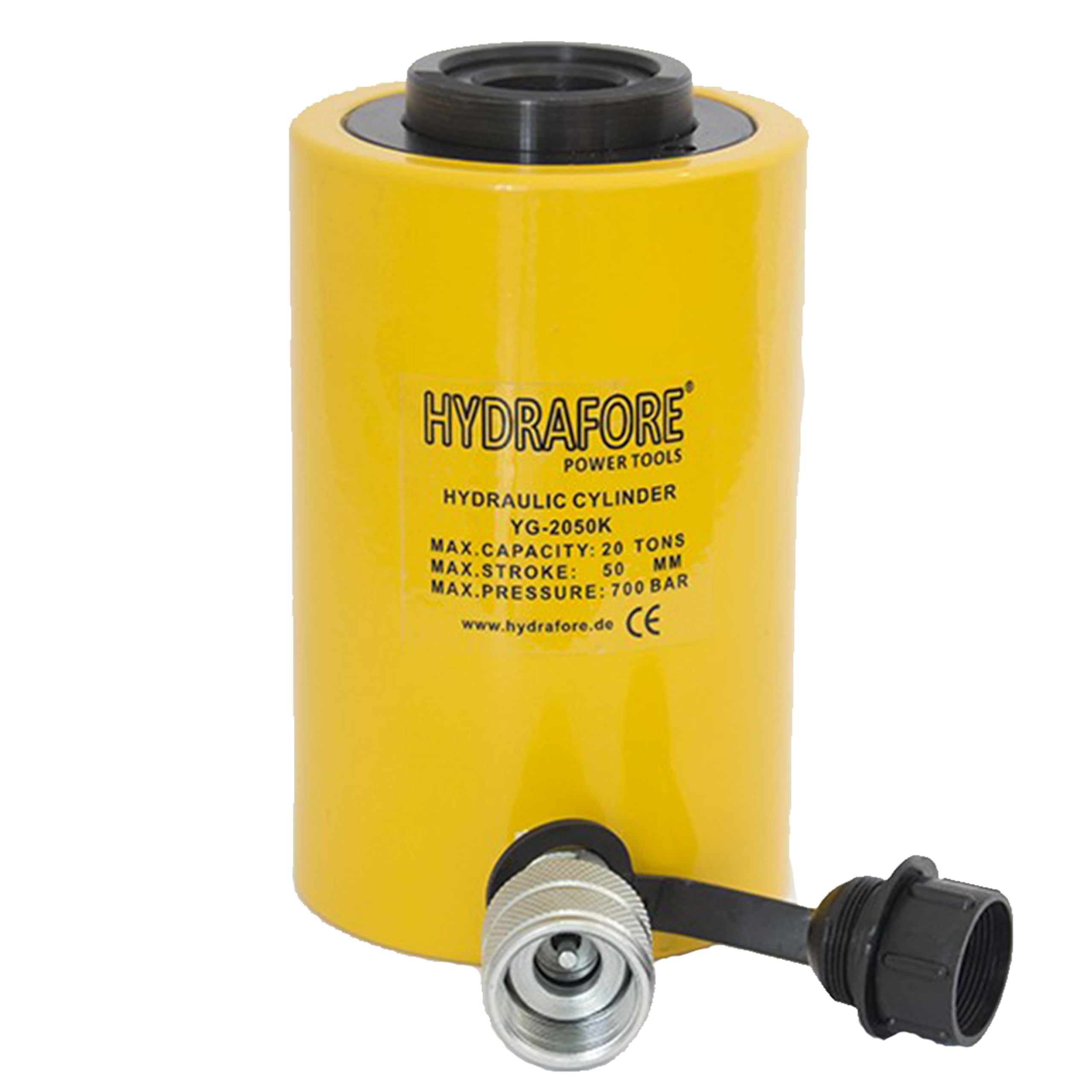 Hohlzylinder (20T-50mm), Hyd. Handpumpe (700bar, 700cm3) (B-700+YG-2050K)