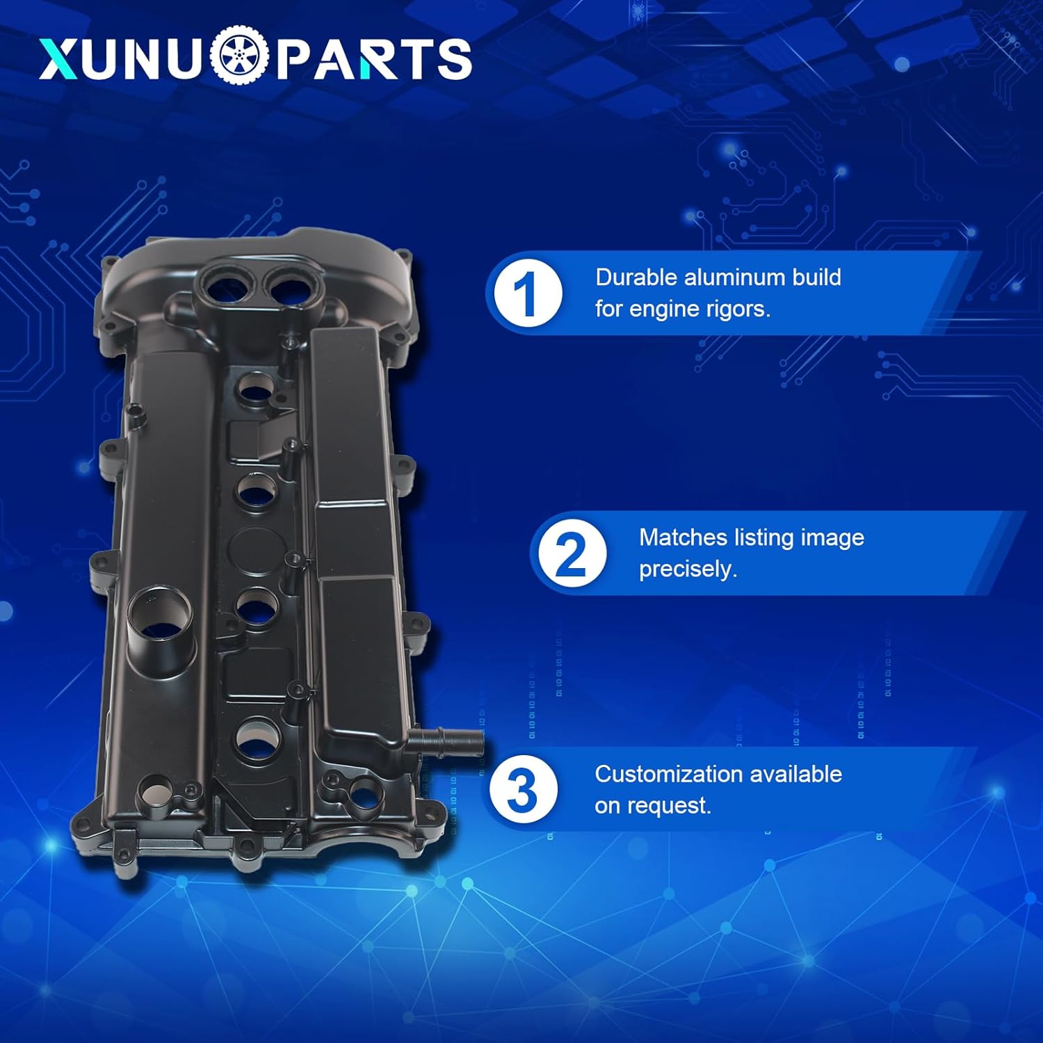 2.0L Aluminum Valve Cover Compatible with 2012-2014 Ford Focus Replace# CM5Z-6582-E CM5Z6582-E
