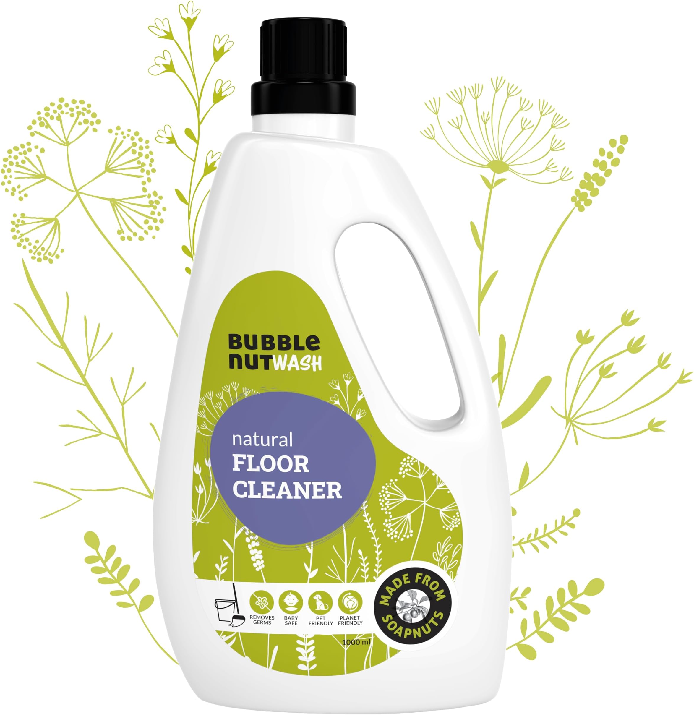 Floor Cleaner- Natural & Organic Liquid Disinfectant, Baby safe, Pet friendly, Insect Repellent, Herbal, pH neutral (1 Lit)