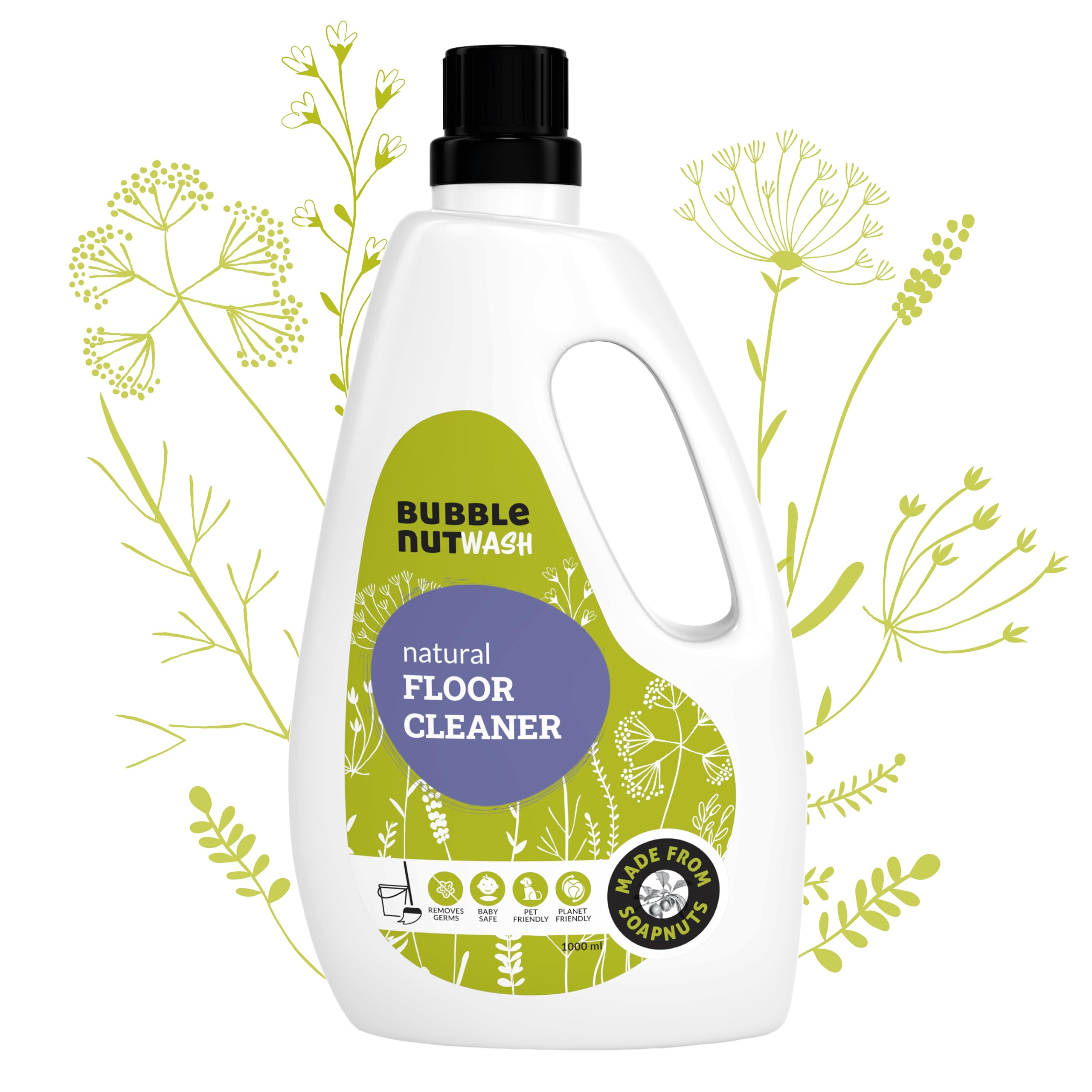 Floor Cleaner- Natural & Organic Liquid Disinfectant, Baby safe, Pet friendly, Insect Repellent, Herbal, pH neutral (1 Lit)