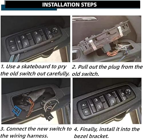 Miniatura 6 de 25401-ZJ60A Interruptor principal del elevalunas eléctrico del lado del conductor para Nissan Sentra 2008-2012, Nissan Pathfinder 2005-2007,