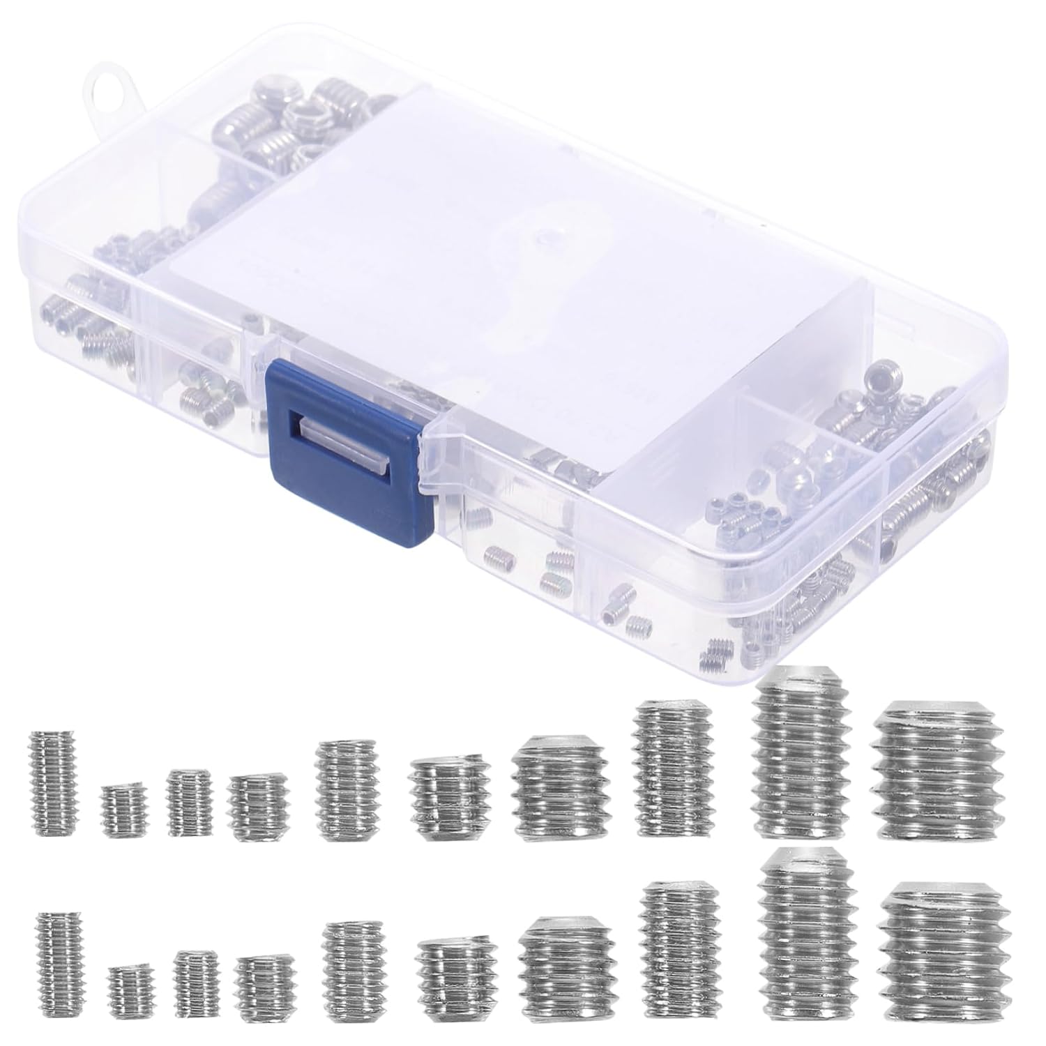 CHILDWEET Assorted Set Screws Kit Metric Grub Screws Stainless Steel Socket Assortment