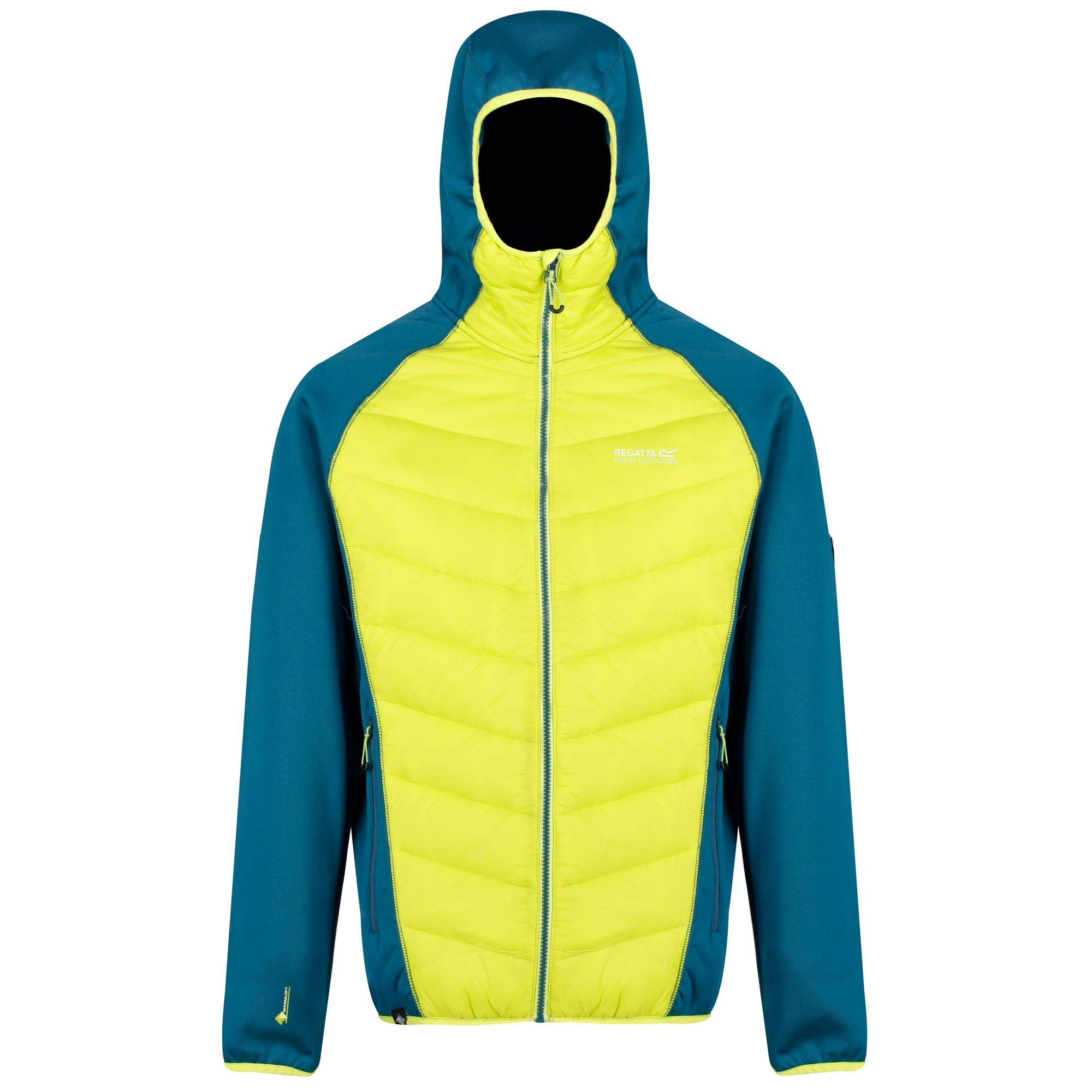 Regatta Andreson IV Lightweight Water Repellent & Insulated Stretch Hybrid Hooded Jacket, Giacche Baffled/trapuntate Uomo