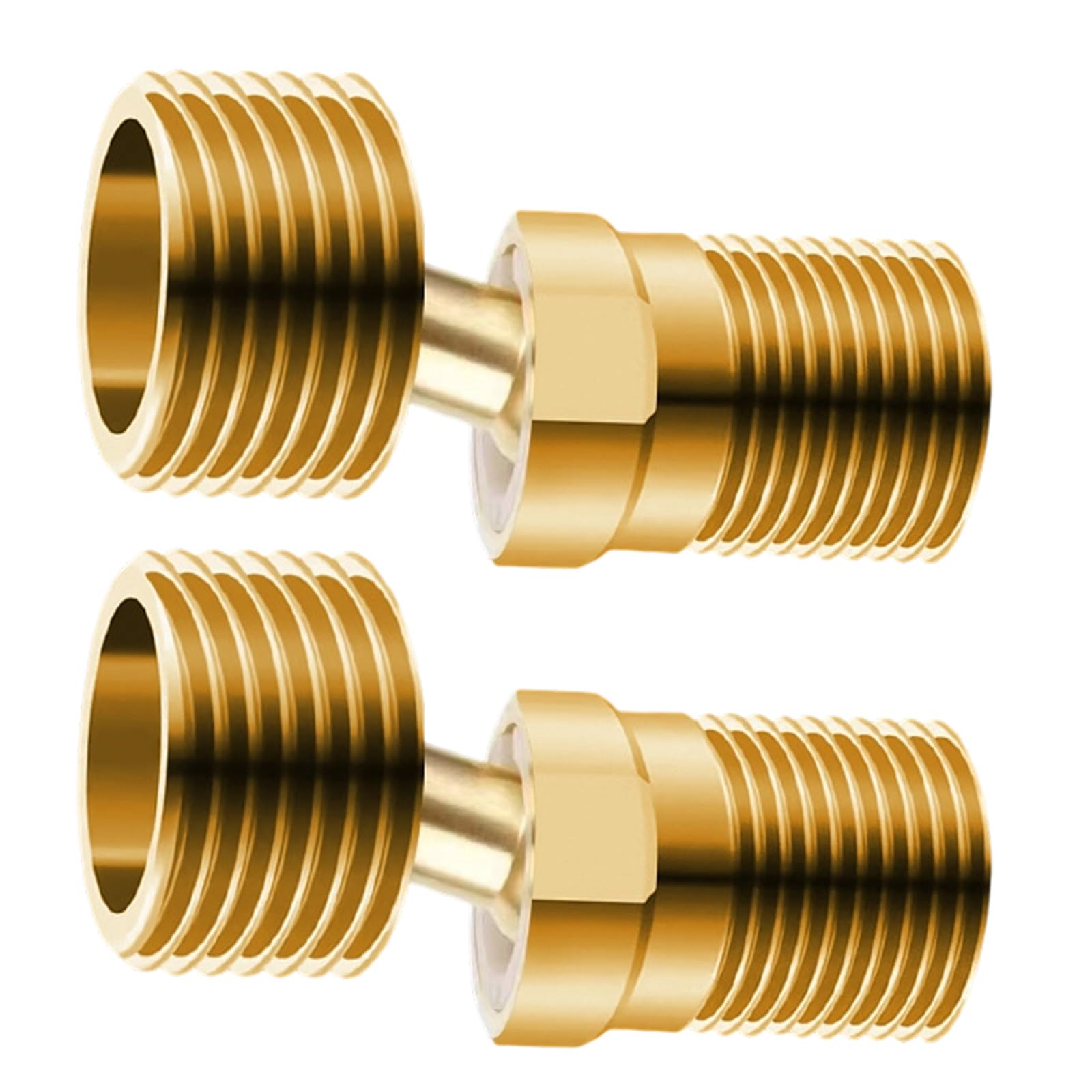 Strong Brass Thread Nipples Adapters Angles Adjustment Shower Faucet Adapters Simple Installs for Valves Connection Plumbing Brass Nipples