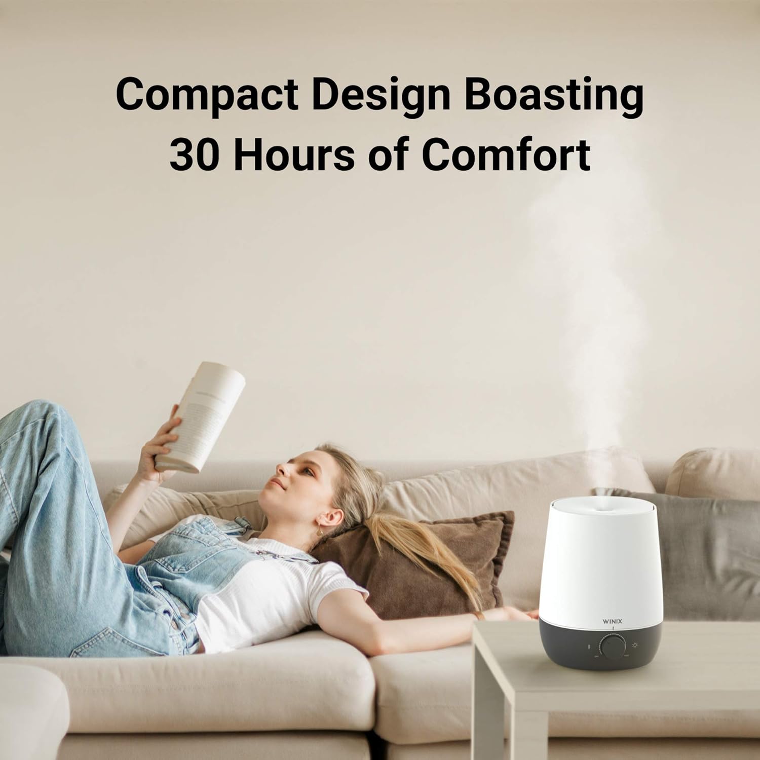 Winix L60 Ultrasonic Humidifier (White), Small