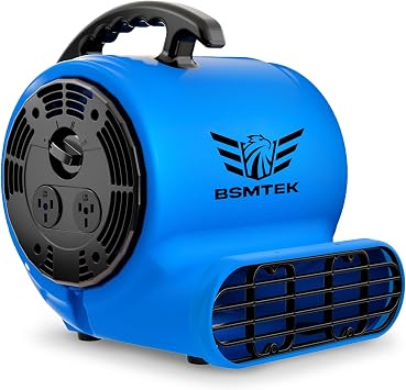 Air Mover Blower Fan, Industrial 1/2HP 2500CFM Monster Floor Blower Carpet Dryers - 3 Speeds, 4 Adjustable Angles, 15FT Long Cord, Stackable - 2026 Upgraded