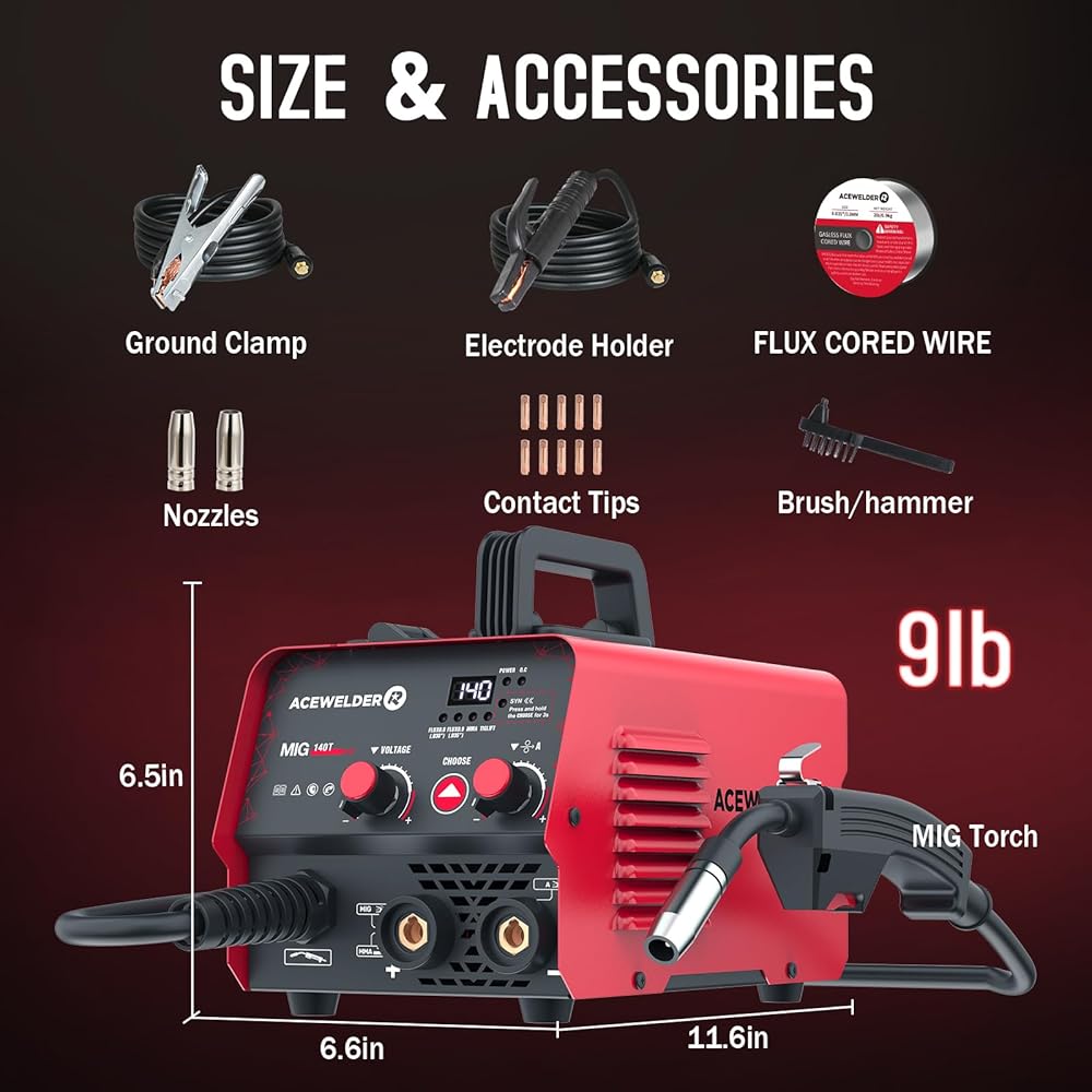 HITBOX 140A Mig Welder Machine 110v 3 In 1 Flux Core - Want It All - View #4