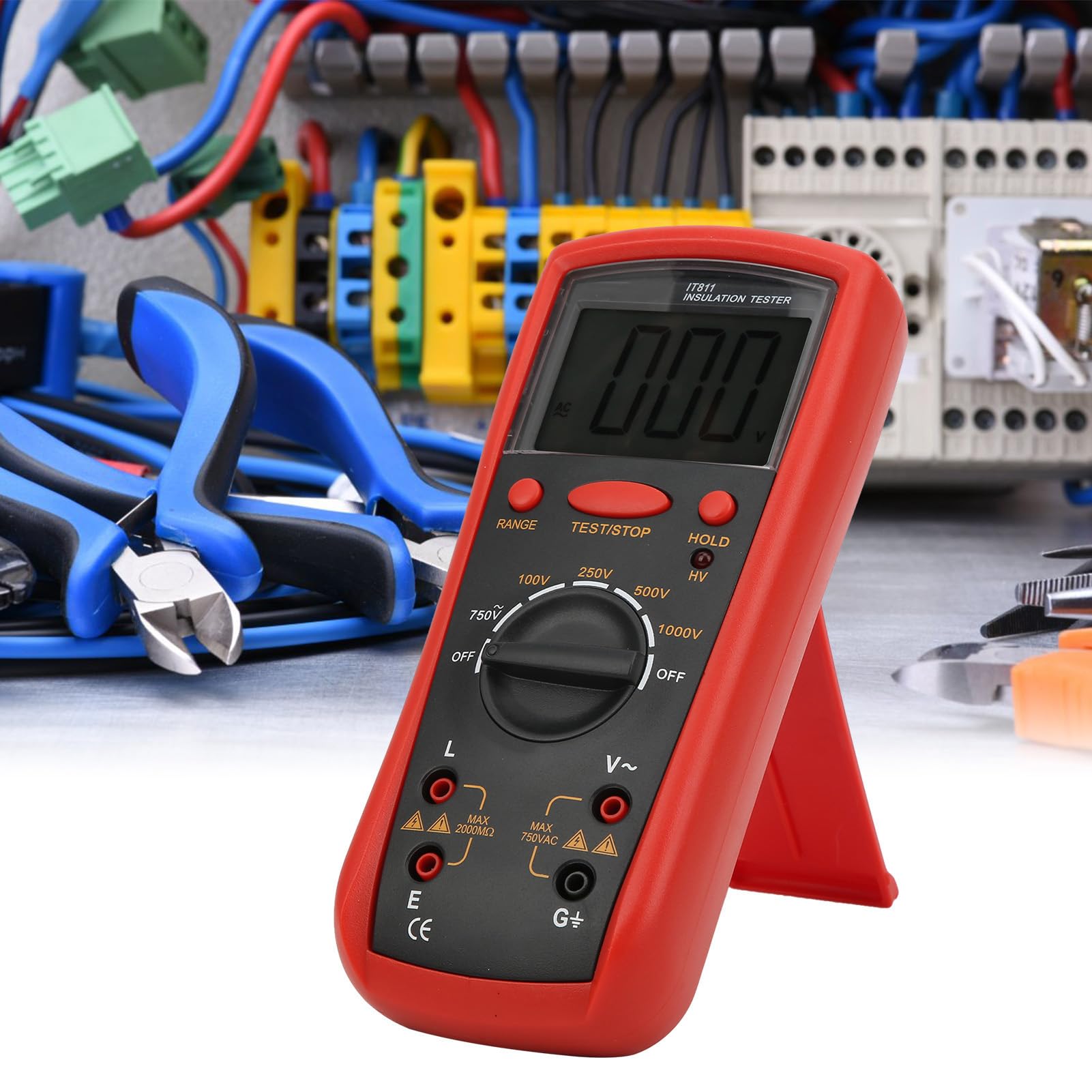 gernie Insulation Resistance Tester Measuring Meter for Megohmmeter, Digital LCD Megohm Tester for Megger, Insulation Resistance Meters, gerniepo4gxc0mgh