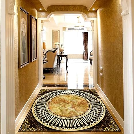 Amazon カスタム任意のサイズの床壁壁画壁紙3d大理石タイル床pvc壁紙ヨーロピアンスタイルホテルのリビングルームの家の装飾 0 W 140 H Cm 壁紙