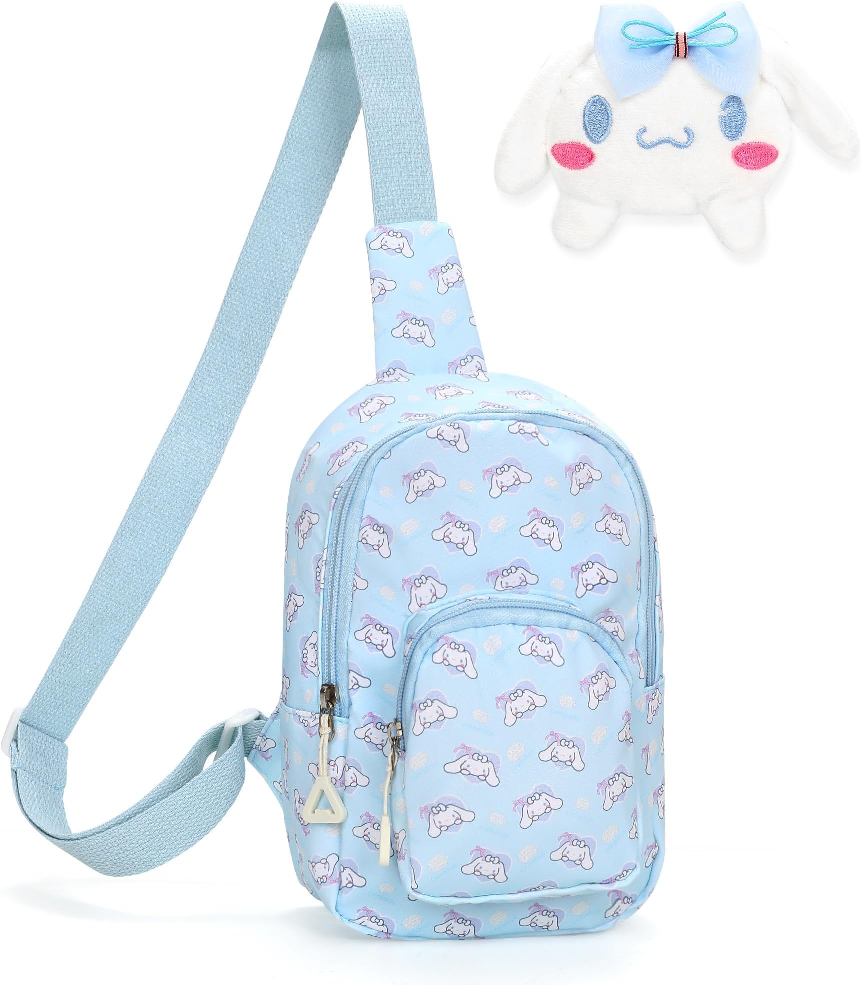 9.8 Inch Cartoon Bag Cross Body Cute Sling Bag Crossbody for Kids Mini Sling Backpack Travel Hiking Chest Bag Daypack for Purse Shoulder Backpack