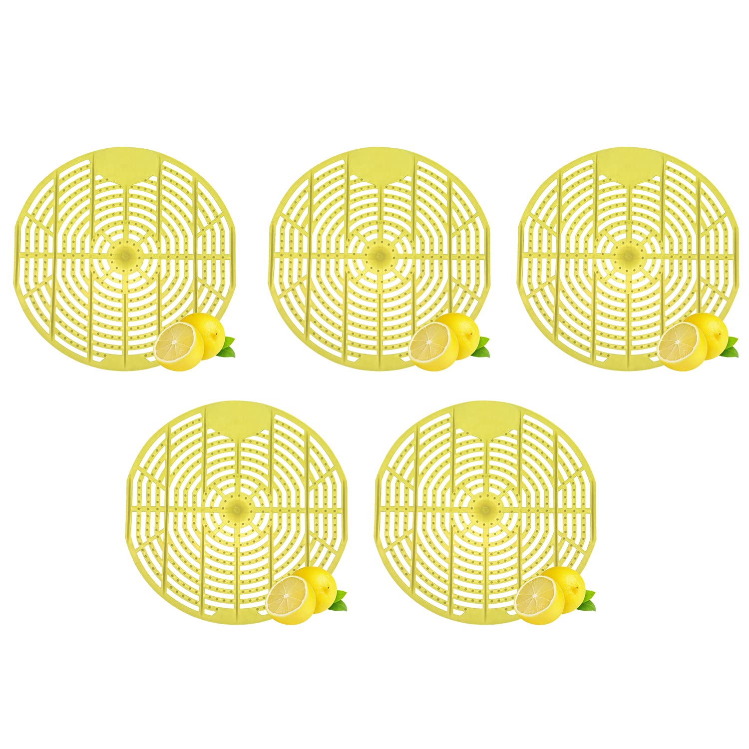 Zureni Urinal Screen Fresh Scented Anti-Splash Toilet Mat Bathroom Deodorizer Spatter with Air Freshener Restroom (Yellow, Lemon Fragrance, 5 pcs) (B0BVBBX4S8) Amazon Price History, Amazon Price Tracker