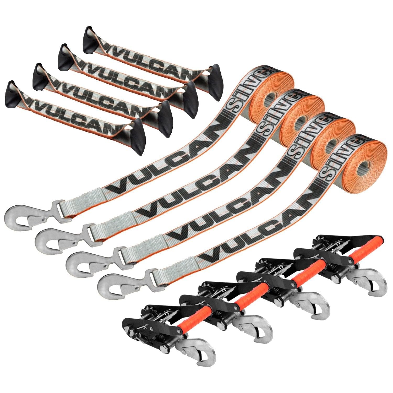 Photo 1 of VULCAN 8-Point Roll Back Vehicle Tie Down Kit - Set of 4