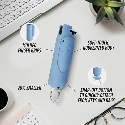 Miniatura 5 de World's Only Laser Sight Pepper Spray, Guard Dog AccuFire 2, llavero de asistencia láser con spray de pimienta de liberación instantánea, rango de