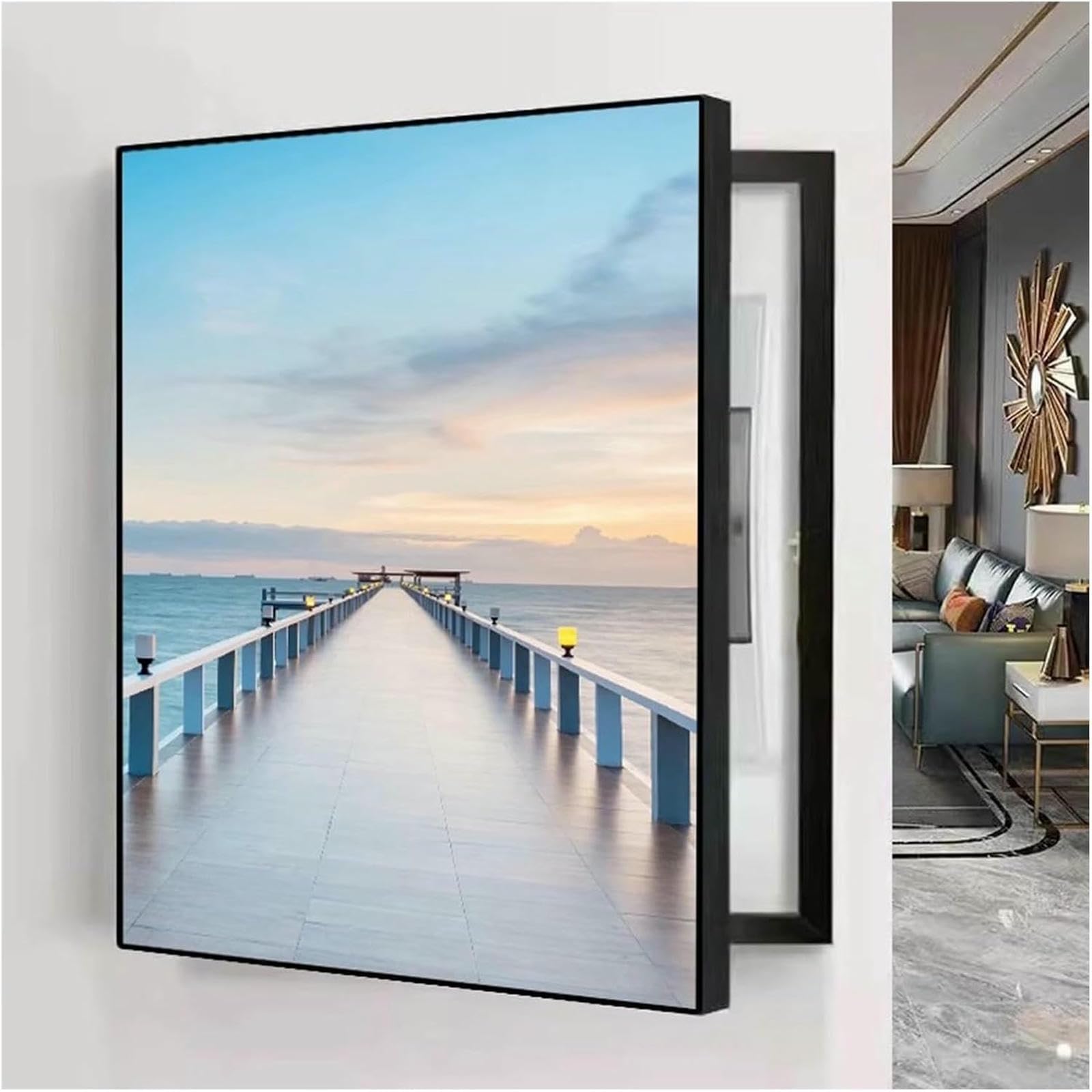 Modern Meter Box Decorative Painting Hidden Circuit Breaker Panel Electrical Panel Cover Lid The Electric Meter Box Decorative Painting Removable