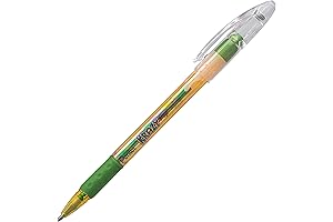 Pentel 1.0Mm Krazy POP Iridescent Gel Pens (12-Pack) - Yellow & Metallic Green Ink