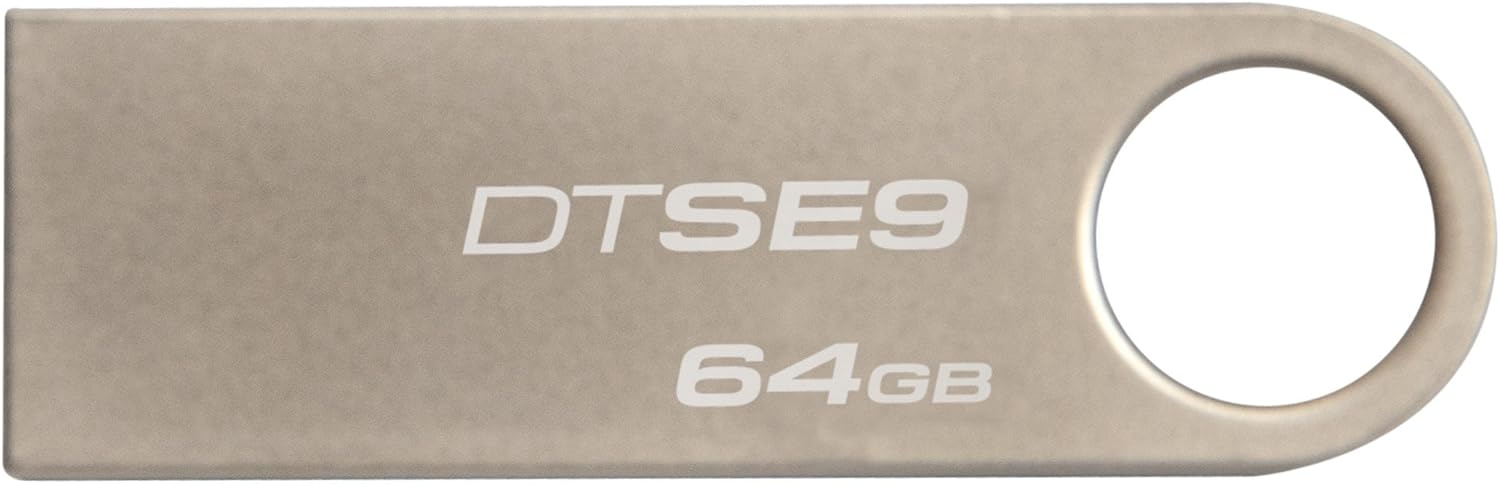 Kingston Digital DataTraveler SE9 64GB USB 2.0 Flash Drive (DTSE9H/64GBET)