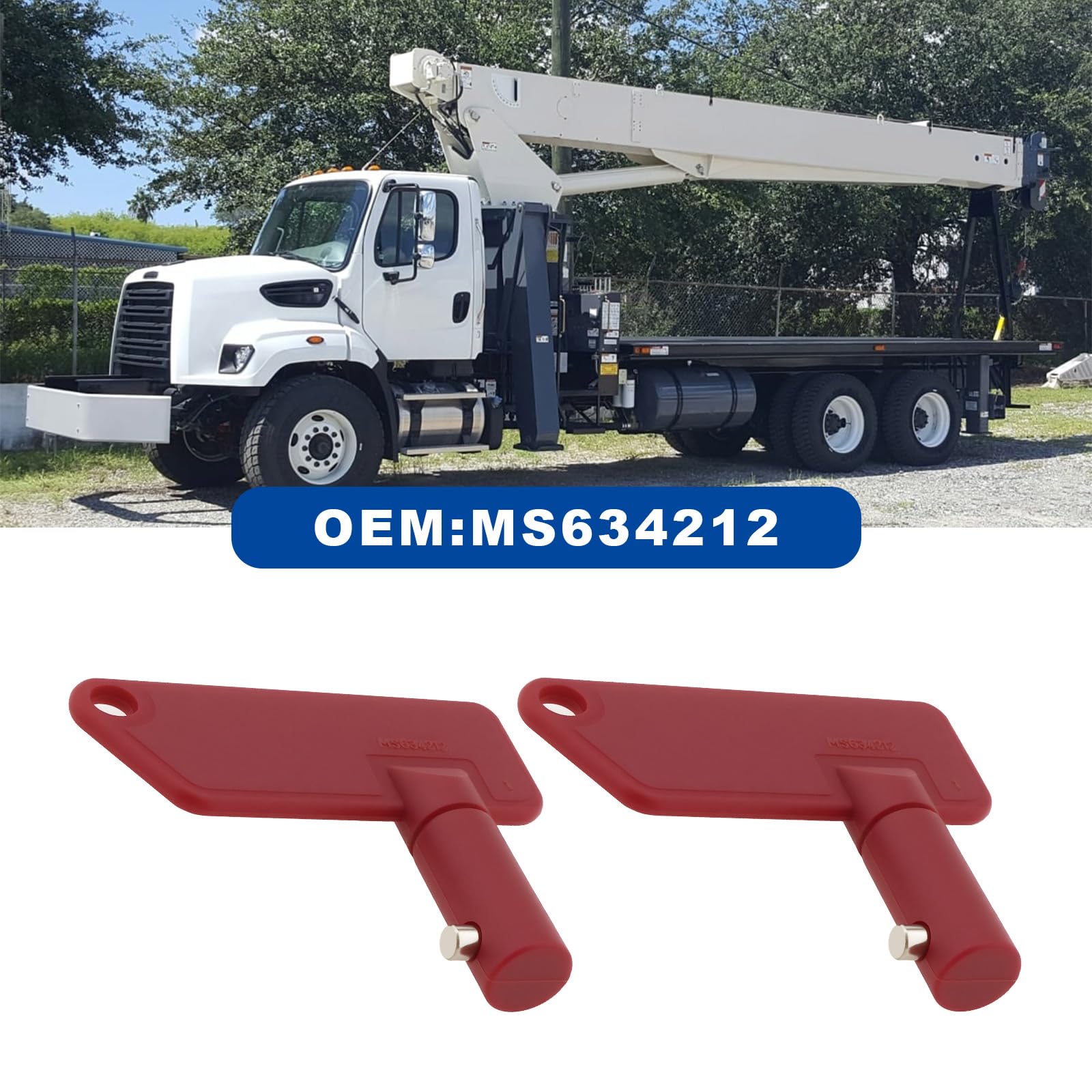 SG Store 5 Chiavi Principali Per Impianto Compatibili Con Batteria Terex E Chiave Principale Di Scollegamento MS634212