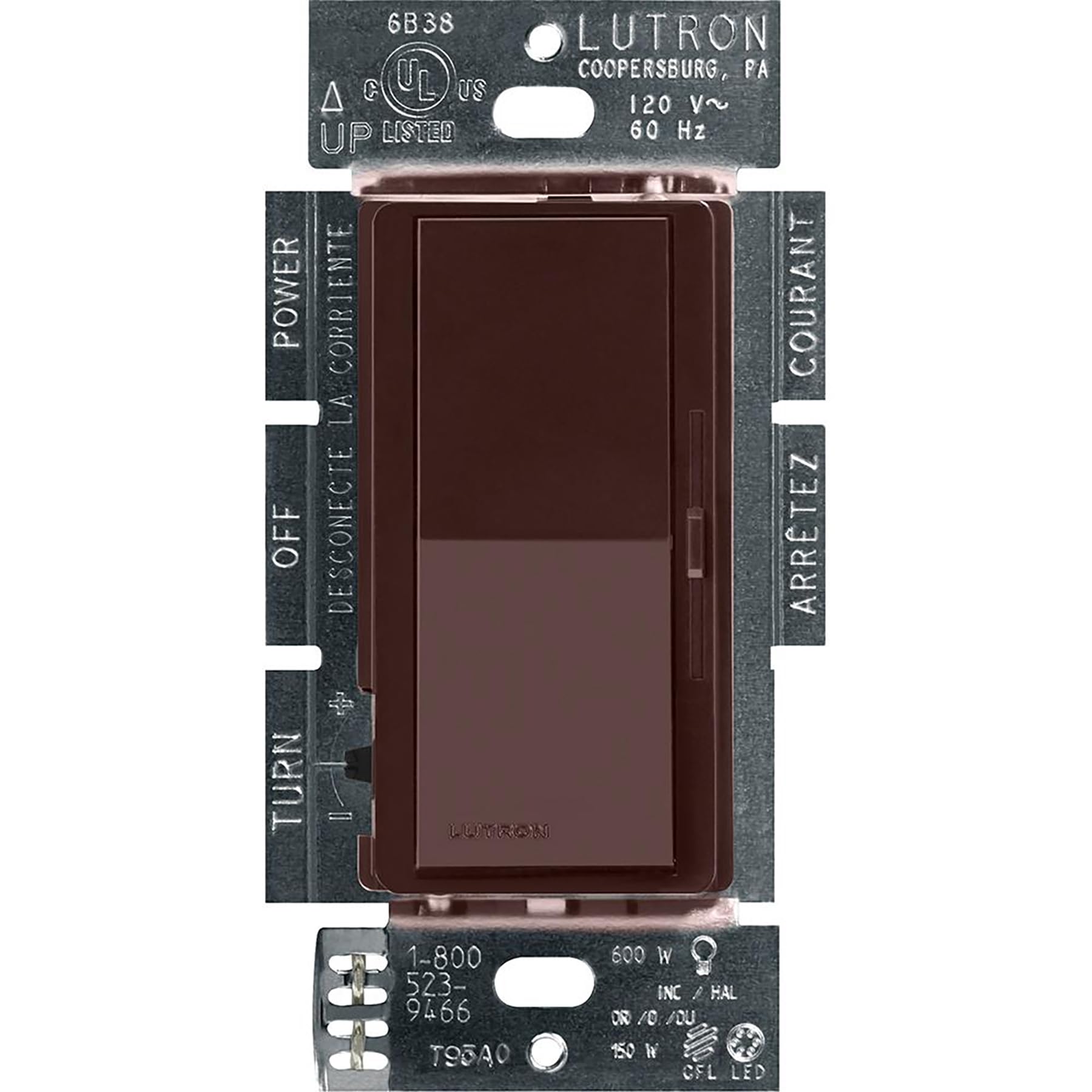 Lutron Diva LED+ Dimmer Switch, Paddle Dimmer, Single Pole/3-way