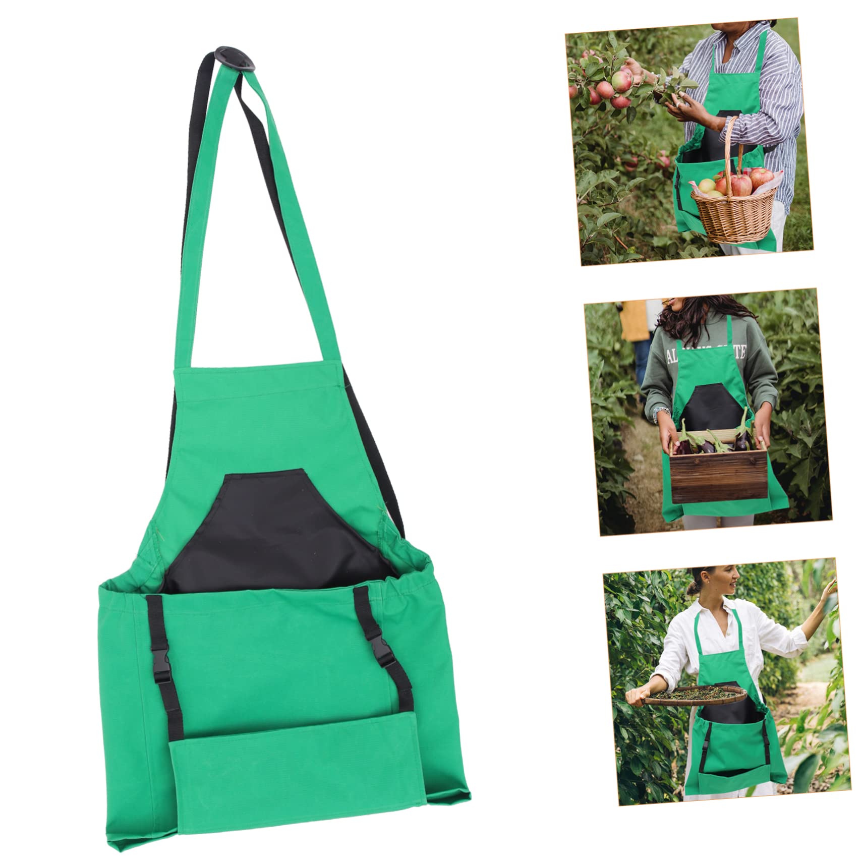 LABRIMP Gartenschürze Obstpflückbeutel Schürze Gartengemüse Pflückbeutel Obstschürzen Arbeitsschürze Obstbeutel Obstpflückschürze Mit Tasche Schürze Für Männer Herrenschürze