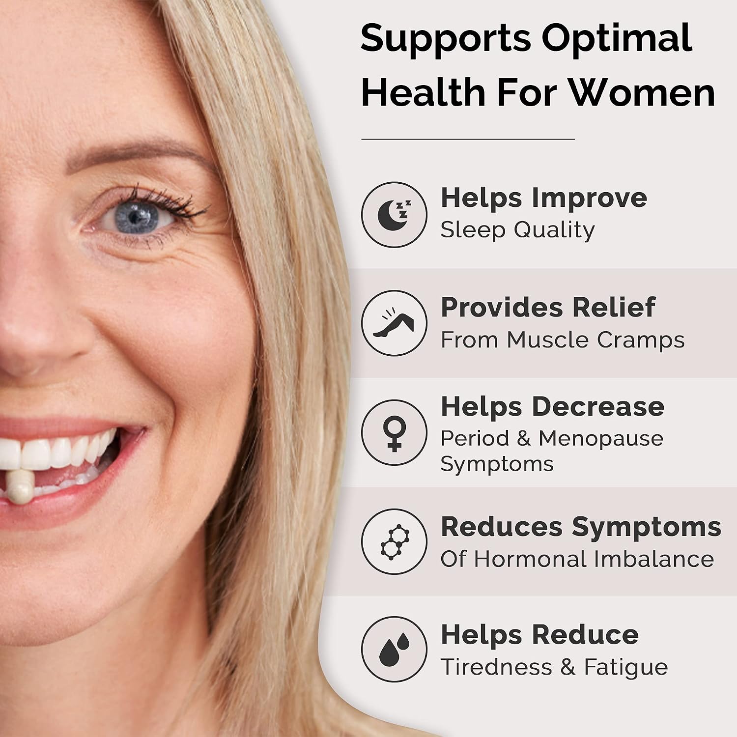 Inspiriko 6-in-1 Magnesium Supplements for Women (3 Month Supply) 1600mg Triple Magnesium Complex with Citrate - Image 3