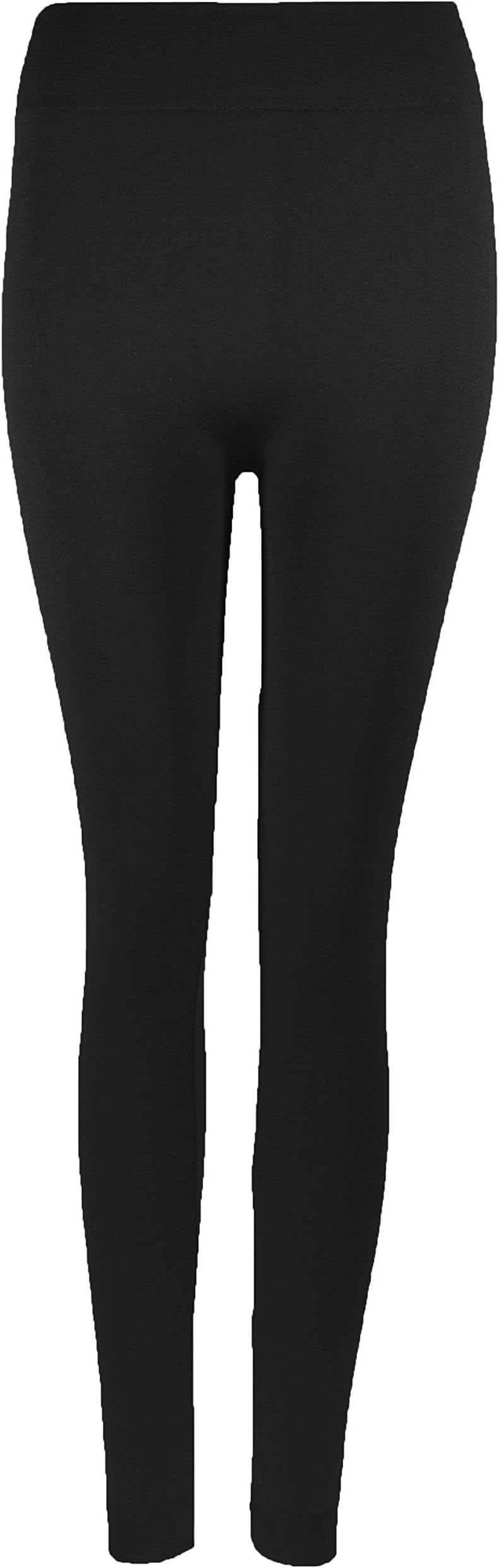 TL Womens High Waist Seamless Full Length Fleece Leggings Regular or Plus Size