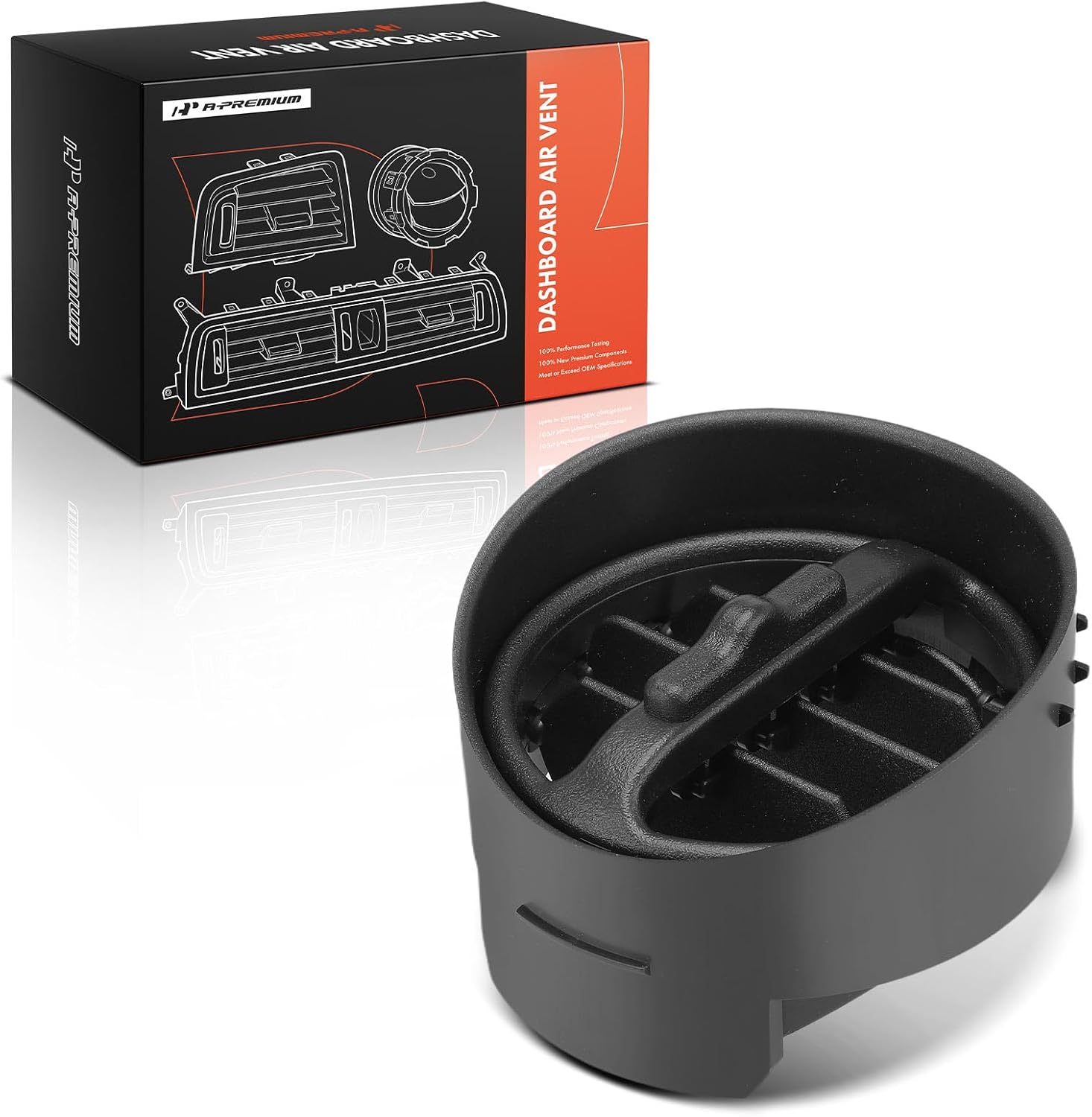 A-Premium A-Premium Dashboard Air Vent Compatible with Pontiac Firebird 1993-2002, Center, Black