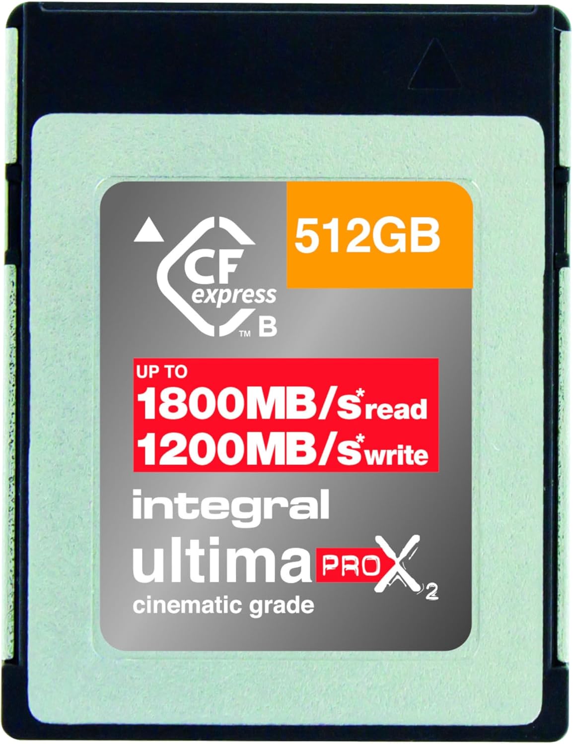 Integral 512GB CFexpress Memory Card Type B 2.0, 8K RAW & 4K 120 FPS 1800MB/s Read, 1200MB/s Write Speed, 900MB/s Sustained Write Designed for The Cinematographer and Professional Photographer