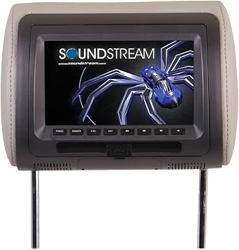 Soundstream VHD-70CC Universal Headrest with 7 LCD/DVD/3 Color Covers